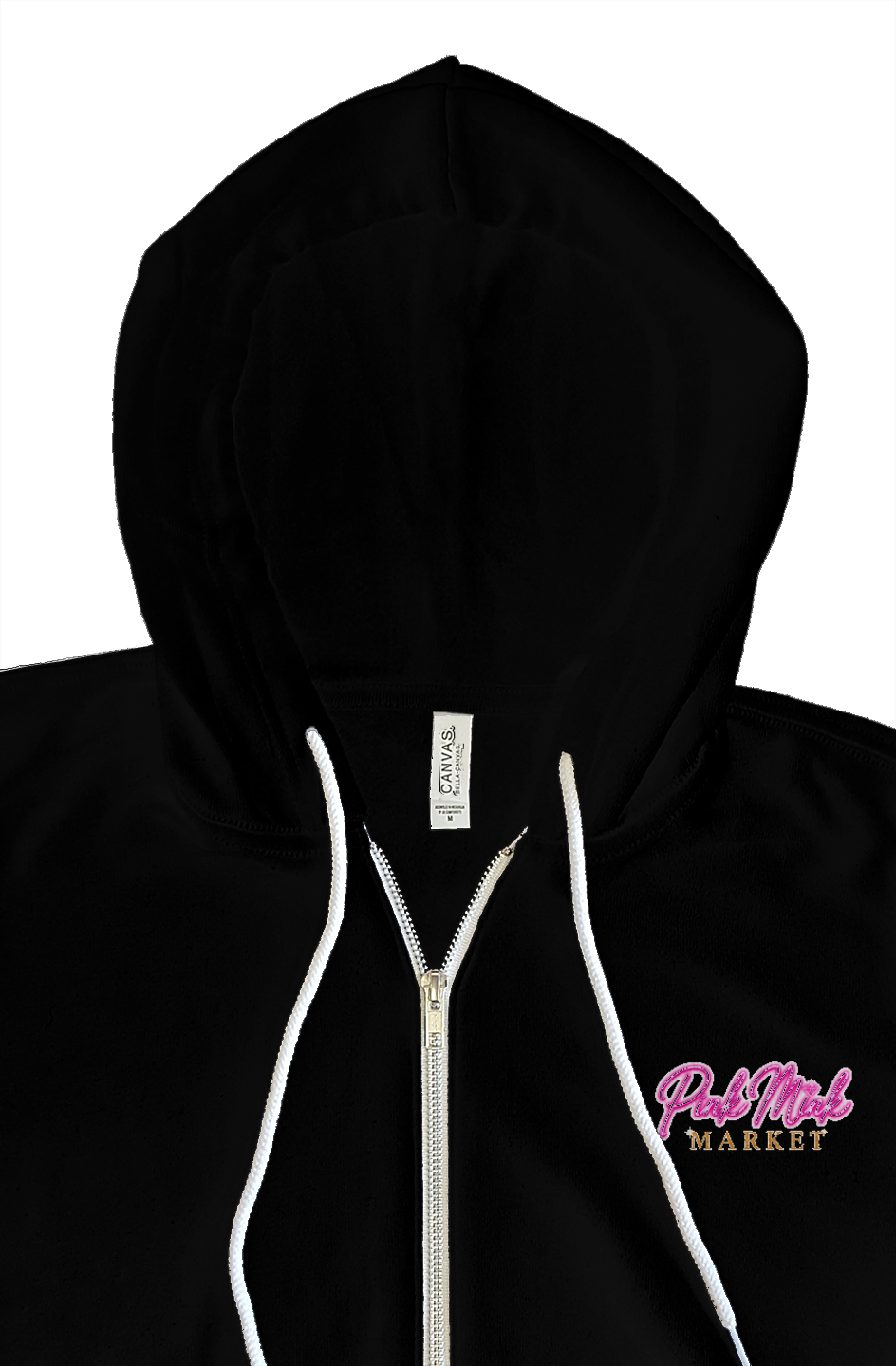Bella Canvas zip hoody Logo on Front Only 