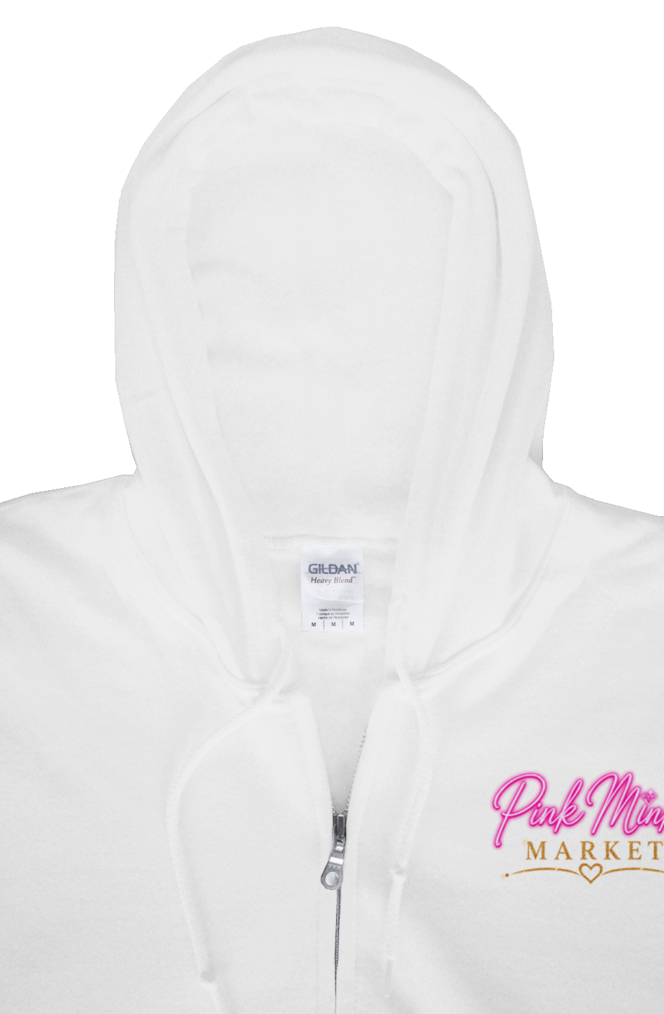 Gildan Zip Hoody Logo on Front Only 