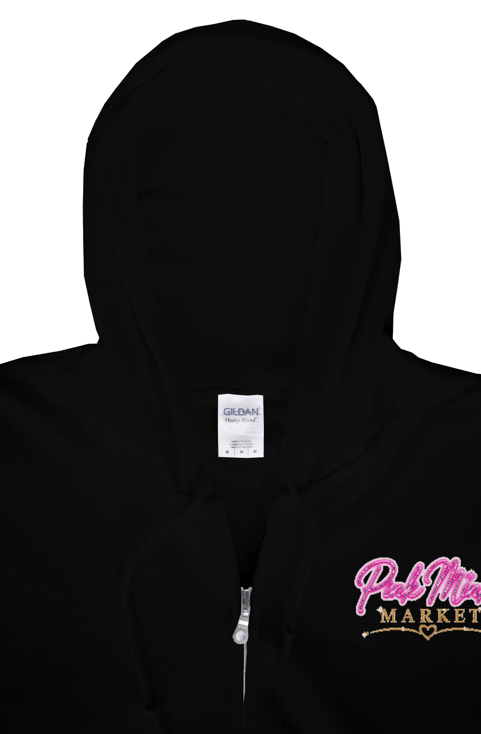 Gildan Zip Hoody Logo on Front Only 