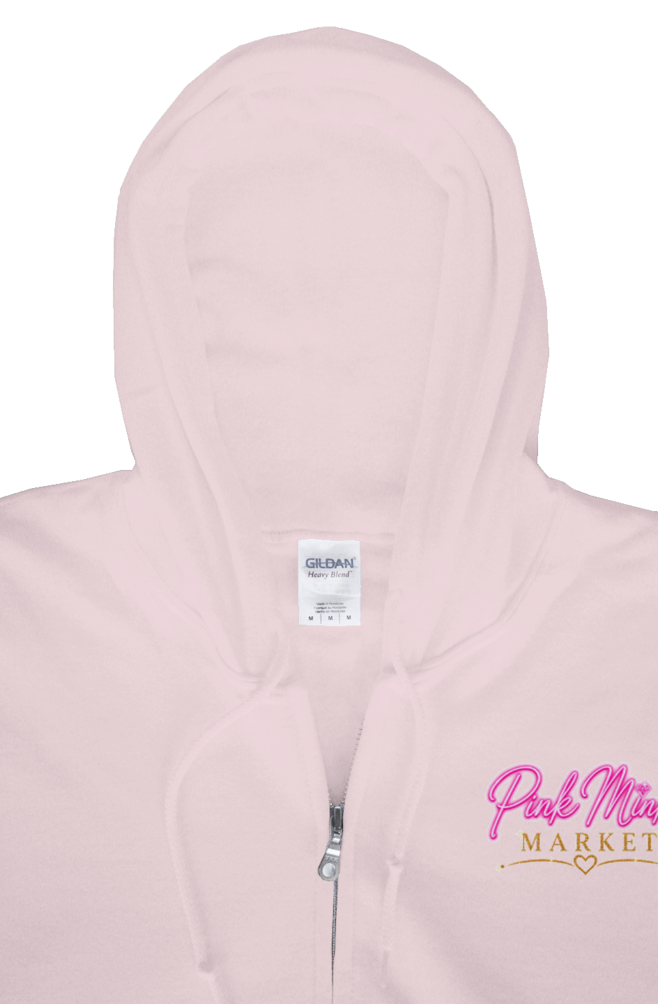 Gildan Zip Hoody Logo on Front Only 