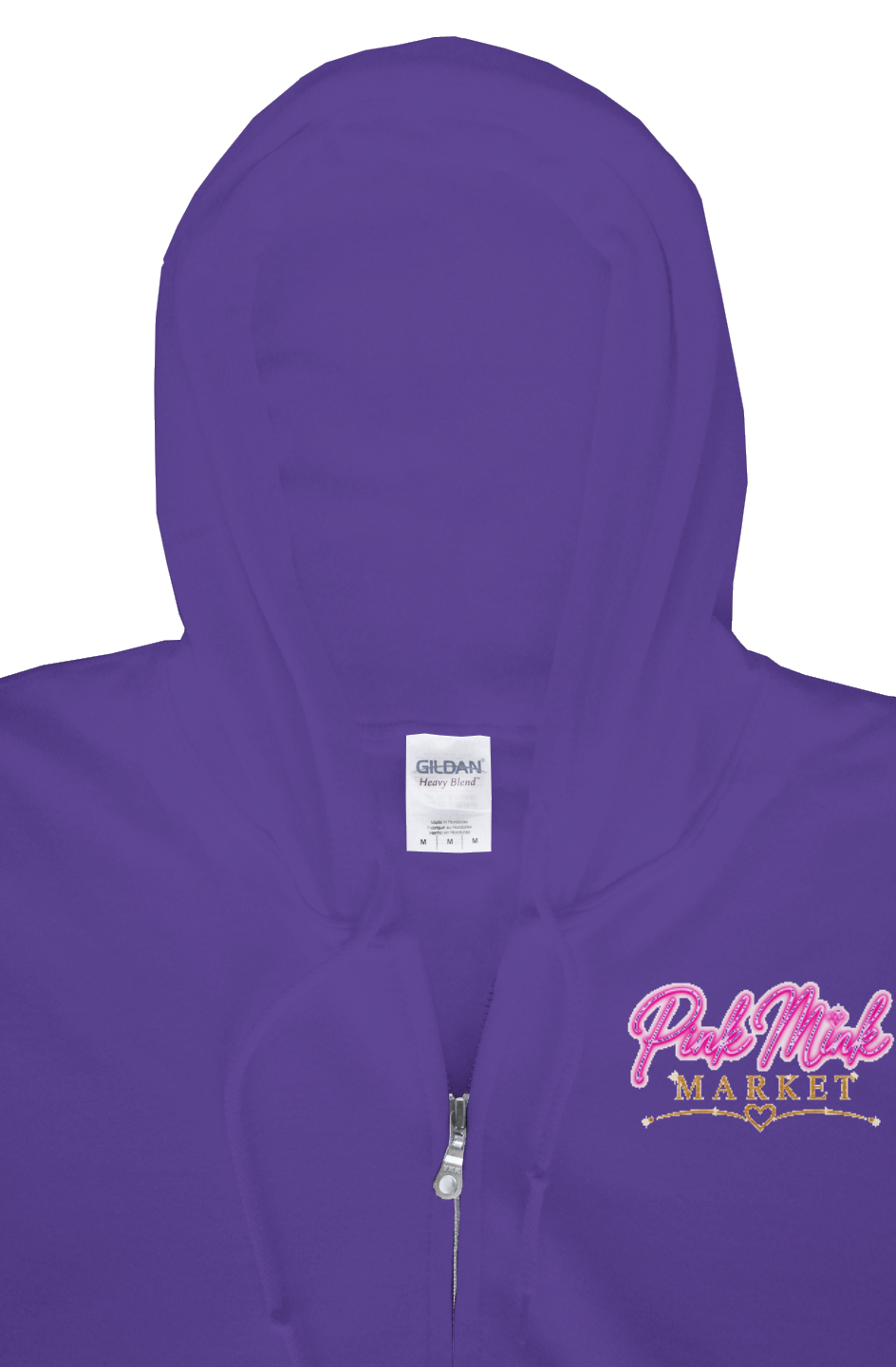 Gildan Zip Hoody Logo on Front Only 