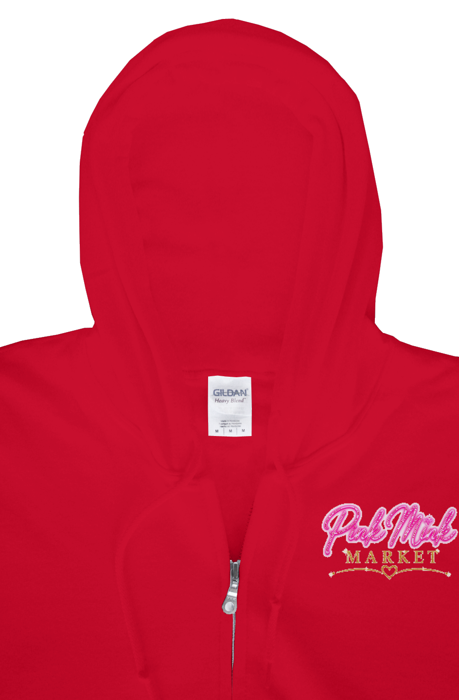 Gildan Zip Hoody Logo on Front Only 